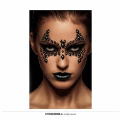 Sticker Face Jewels Bat