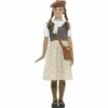 Smiffys Evacuee School Girl Costume -Snazaroo Sales 22483 570bdc82e2