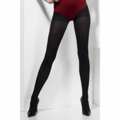 Smiffys Opaque Tights, Black