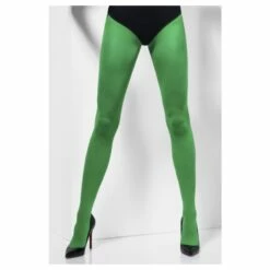Smiffys Opaque Tights, Green