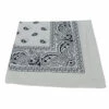 Bandana, White Paisley