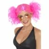 Smiffys 80s Bunches Pink Wig -Snazaroo Sales 42006 235f892a5a