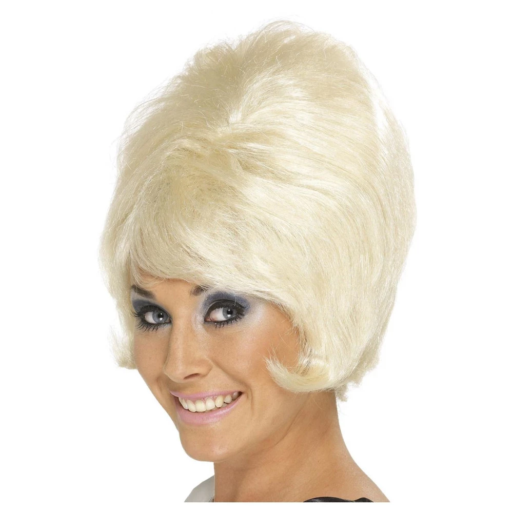 Smiffys 60's Beehive Wig, Blonde 3 Smiffys 60's Beehive Wig, Blonde