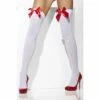 Smiffys Opaque Hold-Ups, White, With Red Bows -Snazaroo Sales 42759 1 5746c4745e