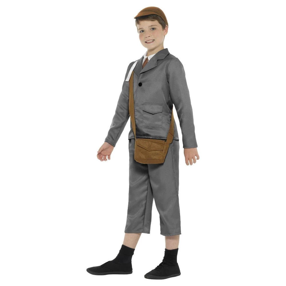 Smiffys World War II Evacuee Boy Costume. 4 Smiffys World War II Evacuee Boy Costume. - Image 2