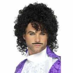 Smiffys 80s Purple Musician Kit Wig