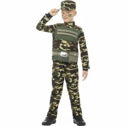 Smiffys Camouflage Military Boy Costume -Snazaroo Sales 48209 1 2f870a8b33