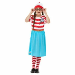 Smiffys Where's Wally? Wenda Deluxe Costume 9 Smiffys Where's Wally? Wenda Deluxe Costume -Snazaroo Sales 50280 3 ca896d37db