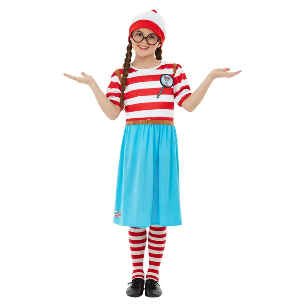 Smiffys Where's Wally? Wenda Deluxe Costume 3 Smiffys Where's Wally? Wenda Deluxe Costume