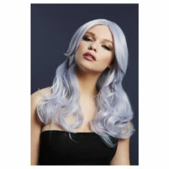Smiffys Fever Nicole Wig, Silver Lilac