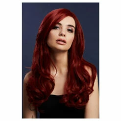 Smiffys Fever Khloe Wig, Ruby Red