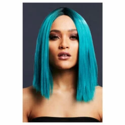 Smiffys Fever Kylie Wig, Teal