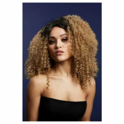 Smiffys Fever Lizzo Wig, Caramel