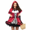LEG AVENUE Gothic Red Riding Hood Costume -Snazaroo Sales 85230 096 04 8b886b7e9d