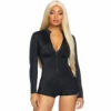 LEG AVENUE Long Sleeved Bodysuit Romper -Snazaroo Sales 86869 001 01 2cbd8004e2