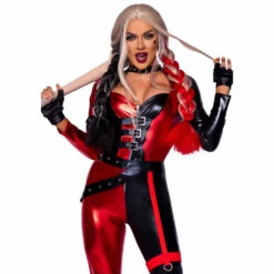 LEG AVENUE Harley Q Catsuit Costume