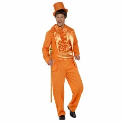 Smiffys 90s Stupid Tuxedo Costume, Orange