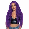 LEG AVENUE Beach Wave Long Wig, Purple -Snazaroo Sales a2880 053 01 5f76ecc88d