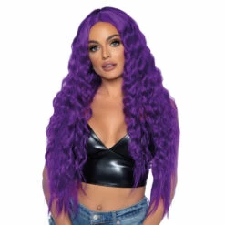 LEG AVENUE Beach Wave Long Wig, Purple
