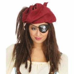 Pirate Bandana, Wig And Eyepatch