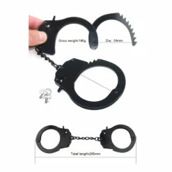 Metal Handcuffs, Black -Snazaroo Sales dc37160d44cbbf7d0f6b1b56e50d00f a709574594