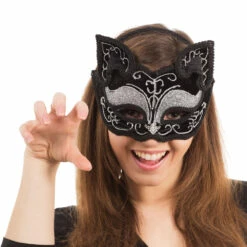 Black Cat Decorative Mask