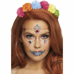 LEG AVENUE Sugar Skull Face Jewels Sticker