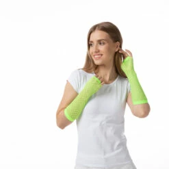 Fishnet Gloves, Neon Green -Snazaroo Sales gloves netted light light green 2026 d08eac1eab