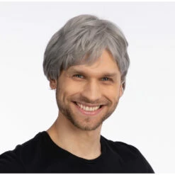 Mens Short Wig, Grey