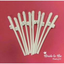 Willy Straws, White