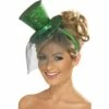 Smiffys Fever Mini Top Hat On Headband, Green -Snazaroo Sales minitophat 3608744f16