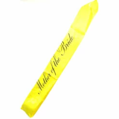 Mother Of The Bride Sash Yellow