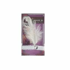 White Flapper Headband