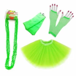 Neon Green 80s Tutu Outfit Instant Kit