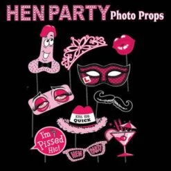 10 Piece Photo Booth Prop Set