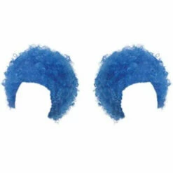 2x Blue Afro Bundle Set