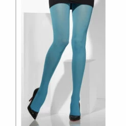 Smiffys Smiffy's Opaque Tights, Blue