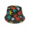 Bucket Hat - Black With Red, Yellow & Green Leaf -Snazaroo Sales slide11 3c43c90422