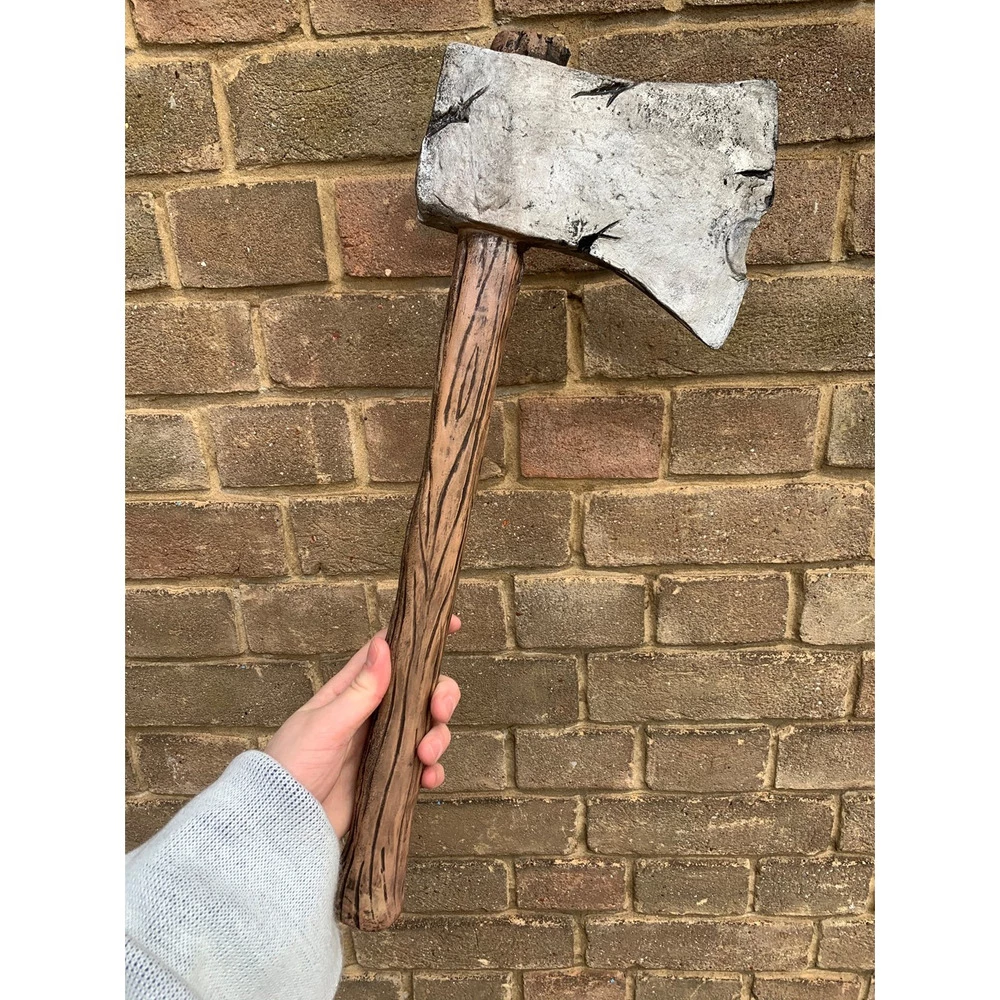Wooden Axe Weapon, Realistic Foam 3 Wooden Axe Weapon, Realistic Foam