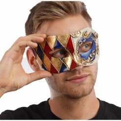 Venetian Eye Mask, Blue Red -Snazaroo Sales slide29 b59a13ebb5