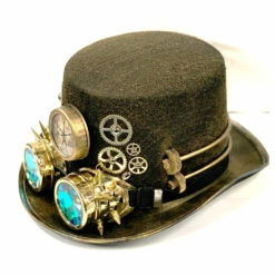 Steampunk Hat With Holographic Goggles -Snazaroo Sales slide3 a6a41736ea