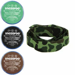 Army Headband & Face Paint Bundle