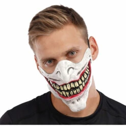 Creepy Smile Half Mask Latex Mask