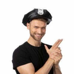 Special Police Hat, Black -Snazaroo Sales st0383 man 3024 7ca88a92c7