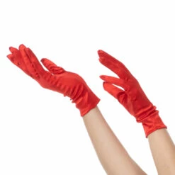 Short Gloves, Red