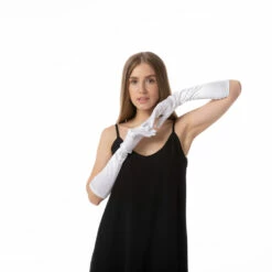 Long Gloves, White -Snazaroo Sales st3011 2102 cc2c9acf48