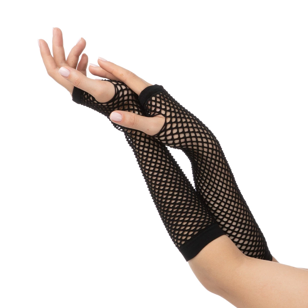 Fishnet Gloves, Black 3 Fishnet Gloves, Black