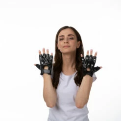 Fingerless Leather Faux Fingerless Gloves -Snazaroo Sales st3196 997 4af76c6ad0