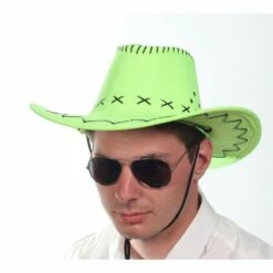 Cowboy Hat, Neon Green