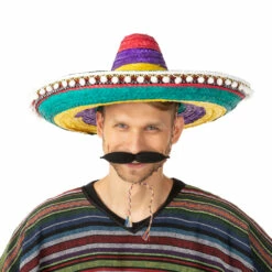 Mexican Sombrero Hat, Rainbow